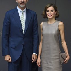 Los Reyes Felipe y Letizia en su visita a Mediaset España