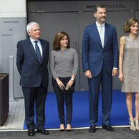 Paolo Vasile, Soraya Sáez de Santamaría, Rey Felipe Vi y la Reina Letizia