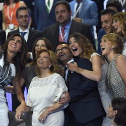 Selfie de Paz Padilla, Emma García, Sandra Barneda, Jorge Javier Vázquez, Raquel Sánchez Silva, Mercedes Milá ,José Ribagorda y María Teresa Campos 