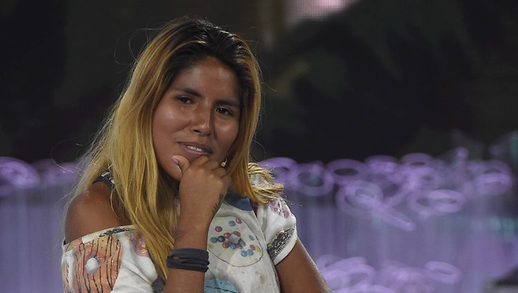 Chabelita Pantoja en el plató de 'Supervivientes 2015' tras ser expulsada