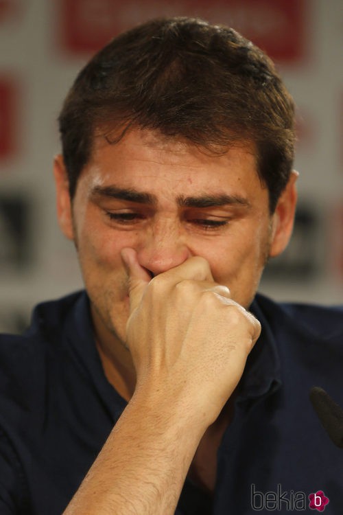 Iker Casillas se emociona en su despedida del Real Madrid