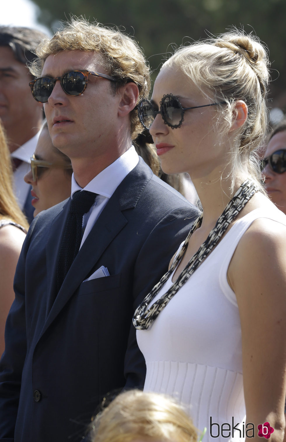 Pierre Casiraghi y Beatrice Borromeo en el decimo aniversario de reinado de Alberto de Mónaco