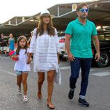 David Bustamante y Paula Echevarría con su hija Daniella al llegar a Ibiza