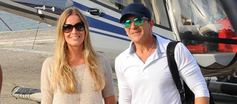 Nicole Kimpel y Antonio Banderas llegan a Ischia para asistir a su festival de cine