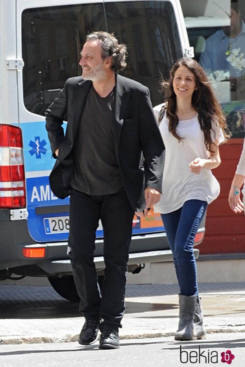 José Coronado y Elena González de Prado por las calles de Málaga