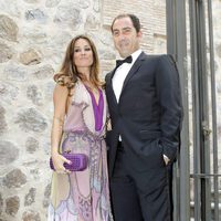 Albert Costa y Cristina Ventura en la boda de Alba Carrillo y Feliciano López