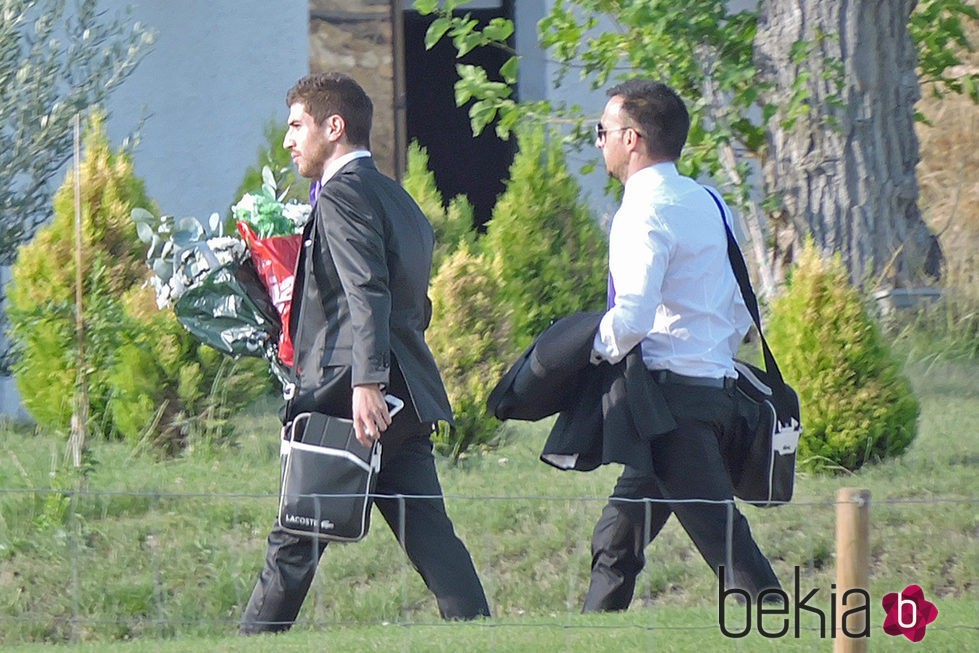 Alejandro Amenábar y David Blanco en su boda