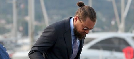 Leonardo DiCaprio en el puerto de Saint-Tropez antes de su fiesta benéfica