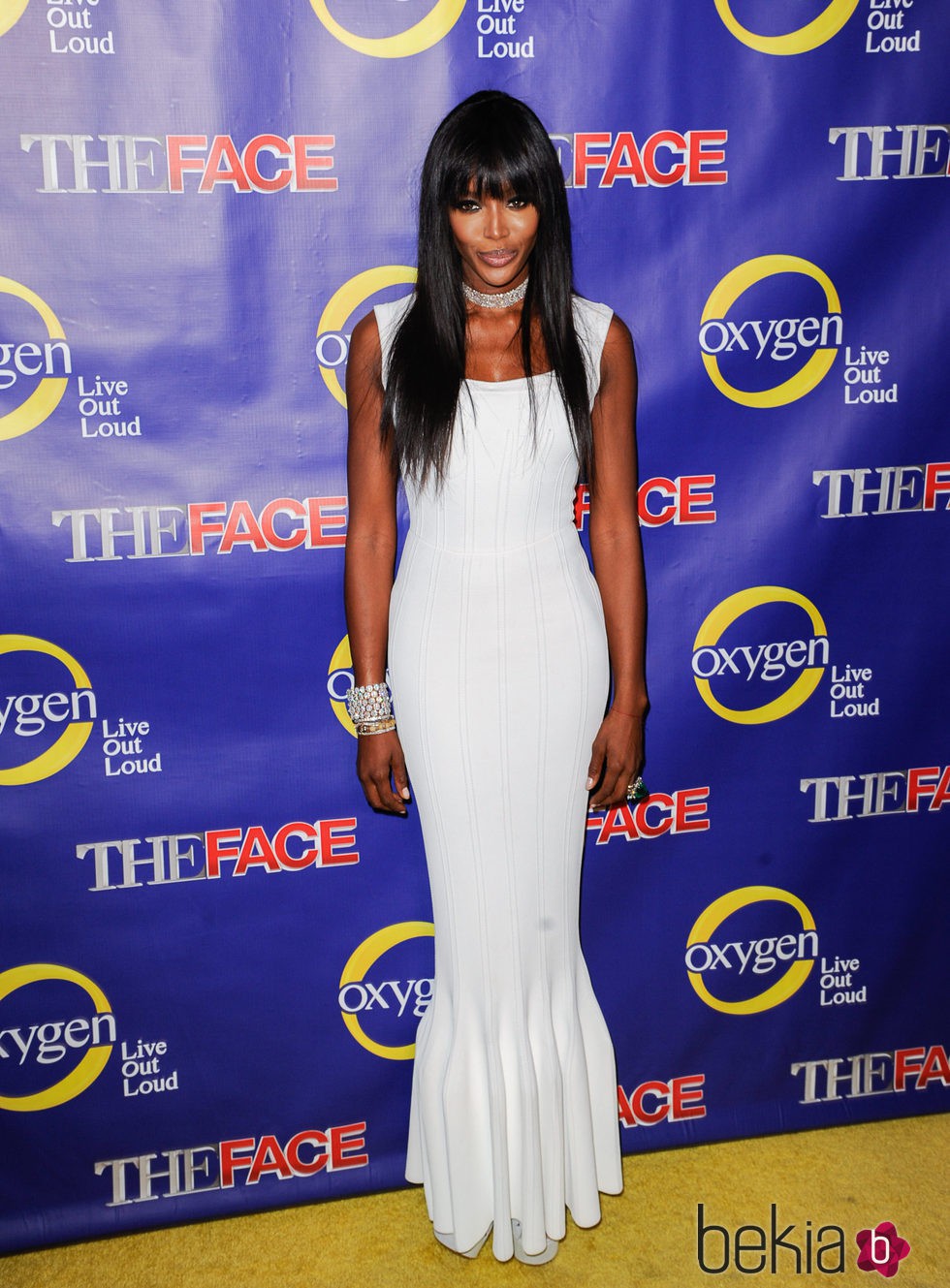 Naomi Campbell en la premiere del programa 'The Face'