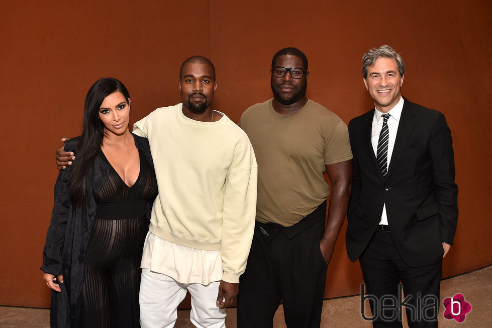 Kim Kardashian y Kanye West en el evento de LACMA