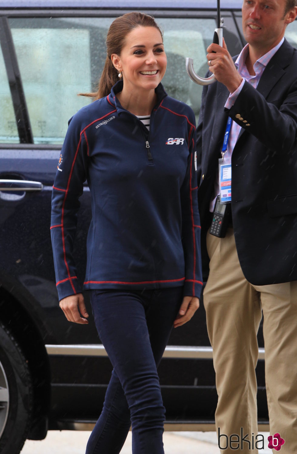 Kate Middleton en una competición de vela en Portsmouth