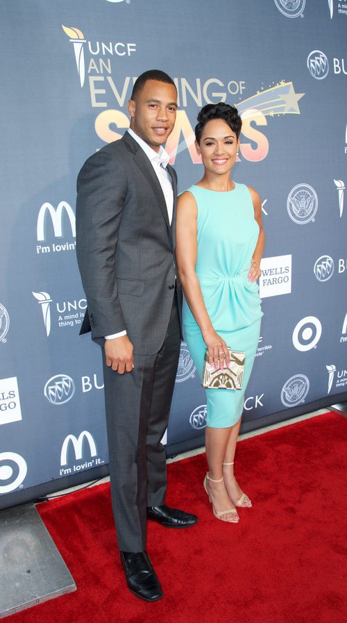 Trai Byers y Grace Gealey en la fiesta 'An Evening of stars'