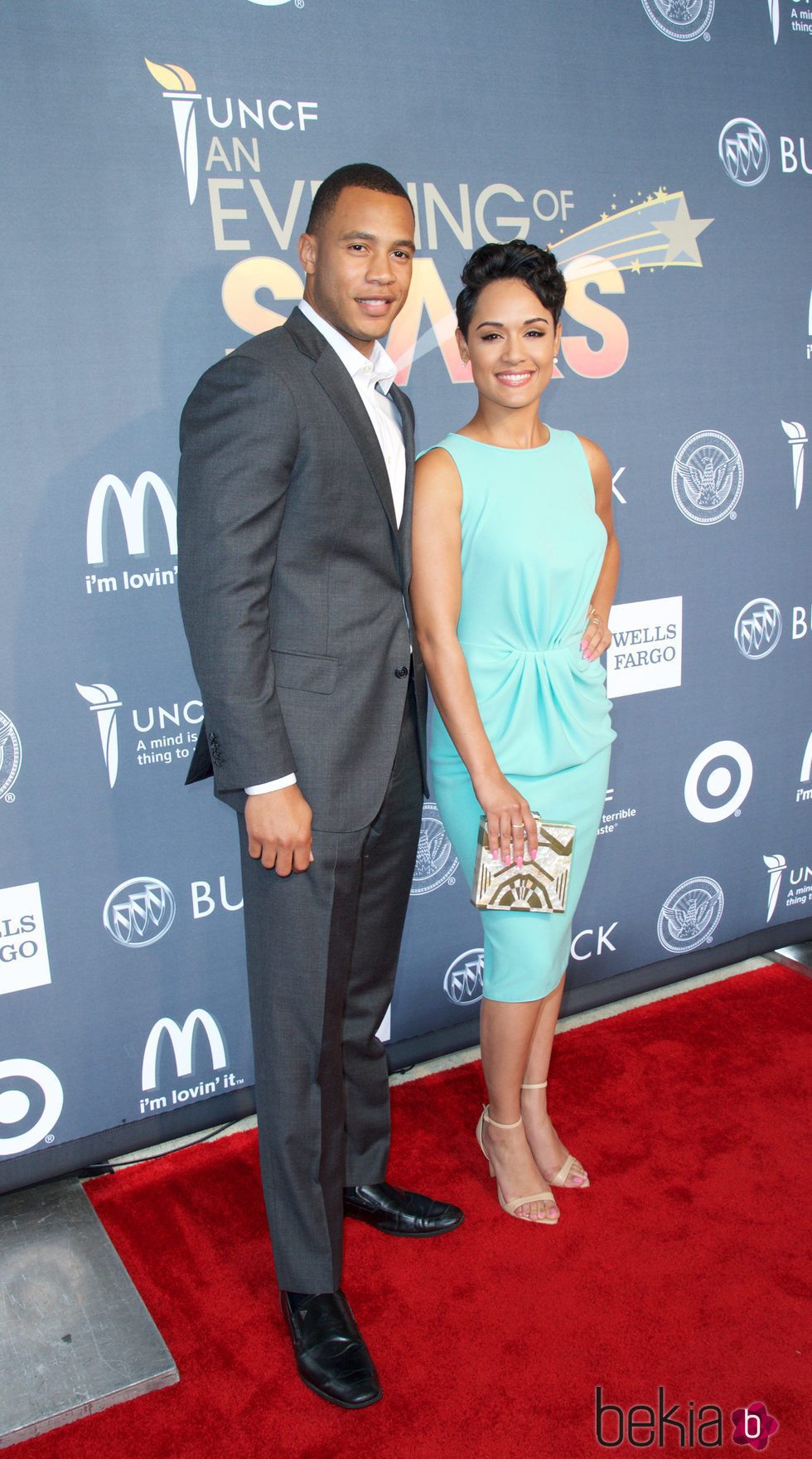 Trai Byers y Grace Gealey en la fiesta 'An Evening of stars'