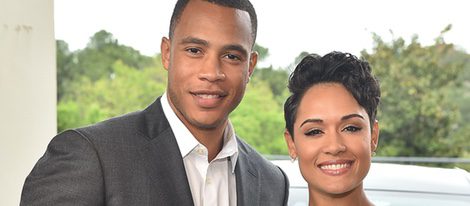 Trai Byers y Grace Gealey en la alfombra roja