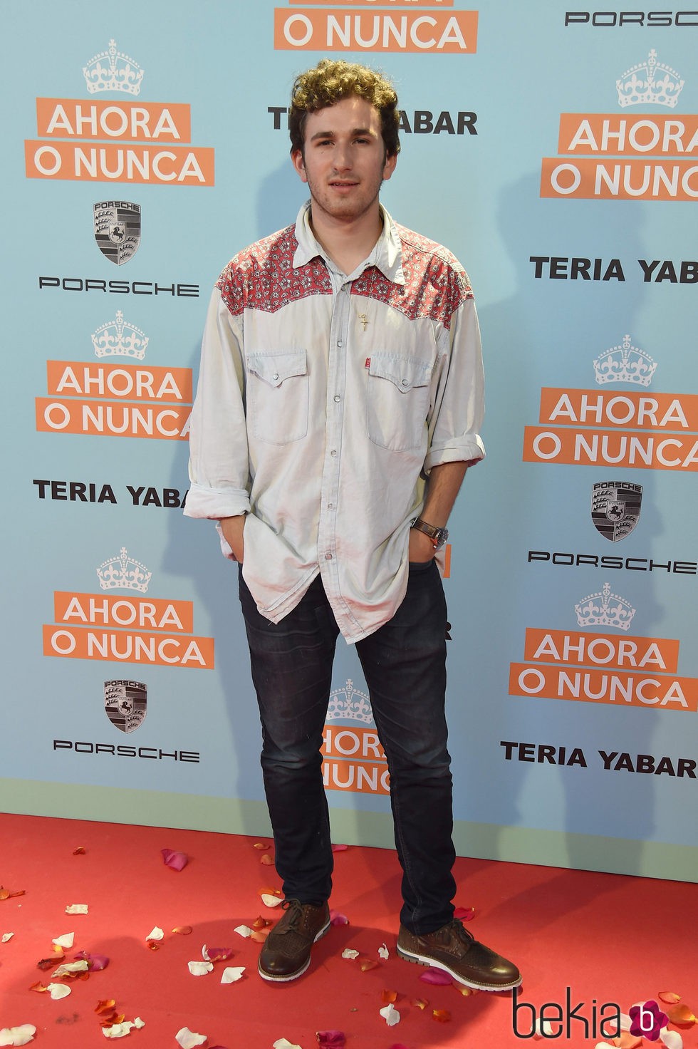 David Castillo en el estreno de 'Ahora o nunca' en Madrid