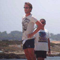 Alvaro Muñoz Escassi durante sus vacaciones en Ibiza