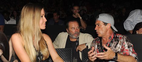 Antonio Banderas y Nicole Kimpel en el concierto de Lionel Richie en el Festival Starlite 2015