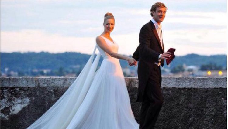 Pierre Casiraghi y Beatrice Borromeo tras darse el 'sí,quiero'