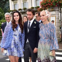 Lana del Rey y su novio Francesco Carrozzini en la boda de Pierre Casiraghi