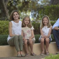 Los Reyes Felipe y Letizia, la Princesa Leonor y la Infanta Sofía en Marivent