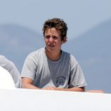 Froilán viendo una regata de la Copa del Rey de Vela 2015