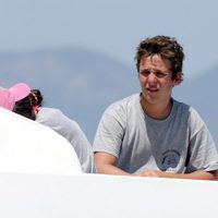 Froilán viendo una regata de la Copa del Rey de Vela 2015