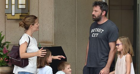 Ben Affleck y Jennifer Garner, felices junto a sus hijos en Atlanta