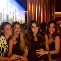 Carolina Martín, Romarey Ventura, Melissa Jiménez y Anna Ortiz, juntas de fiesta