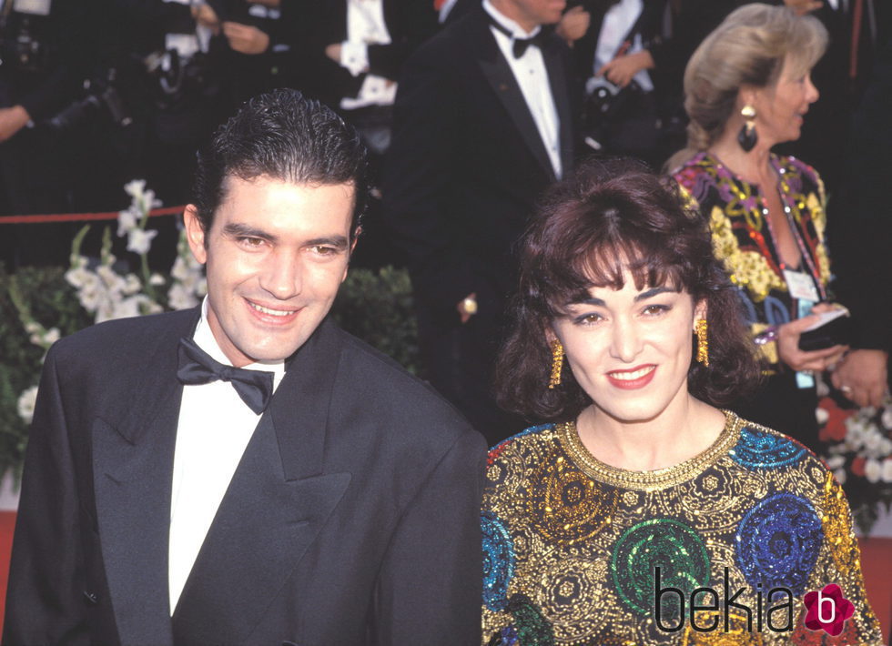 Antonio Banderas y Ana Leza en una gala de los Oscar