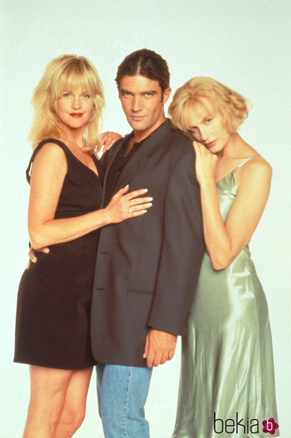 Melanie Griffith, Antonio Banderas y Daryl Hannah en 'Two Much'