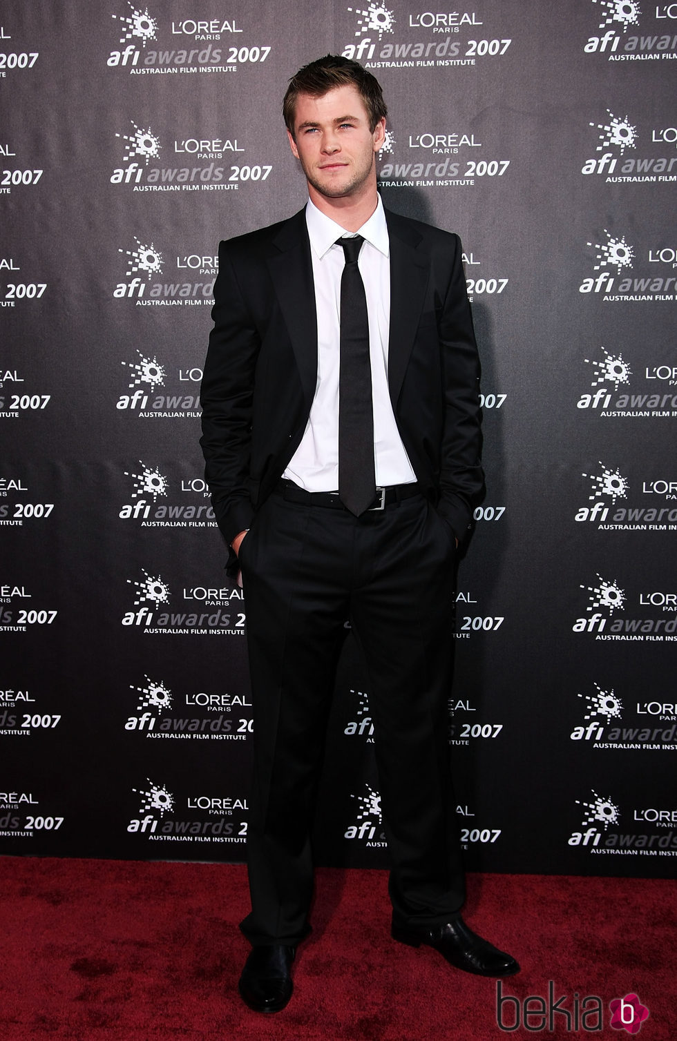 Chris Hemsworth en la entrega de los AFI Awards 2007