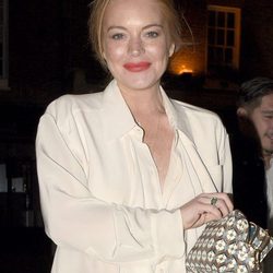 Lindsay Lohan en una salida con amigos