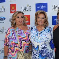 Carmen Borrego, María Teresa Campos y Terelu Campos en el concierto de Enrique Igieslas en Marbella