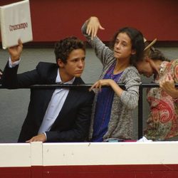 Froilán y Victoria Federica en una corrida de toros en San Sebastián