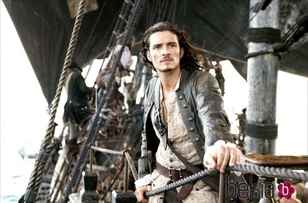 Orlando Bloom en 'Piratas del Caribe: El cofre del hombre muerto'