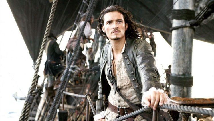 Orlando Bloom en 'Piratas del Caribe: El cofre del hombre muerto'