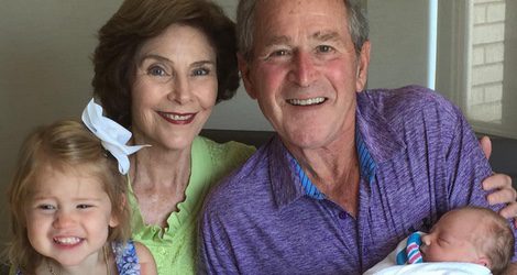 Laura y George W. Bush dan la bienvenida a su nueva nieta Poppy Louise