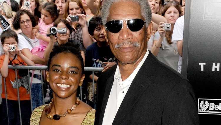 Morgan Freeman junto a su nieta E' Dena Hines 