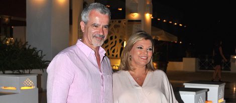 Terelu Campos y José Valeciana de cena en Marbella