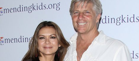 Nia Peeples con su marido Sam George 