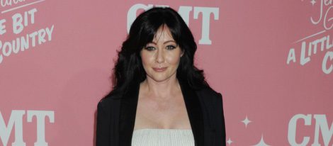 Shannen Doherty en un photocall