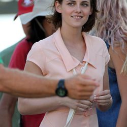 Kristen Stewart en el rodaje de la próxima película de Woody Allen