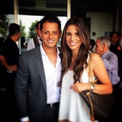 Javier 'Chicharito' Hernández y Lucía Villalón