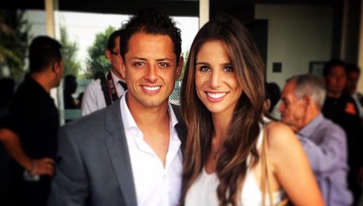 Javier 'Chicharito' Hernández y Lucía Villalón