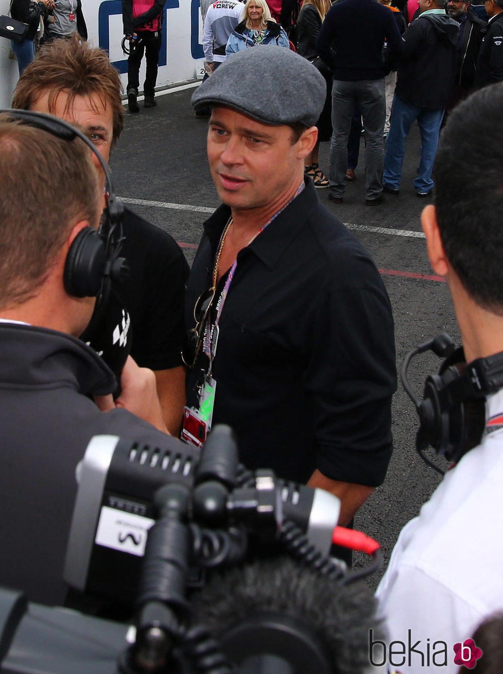 Brad Pitt en el Circuito de Silverstone