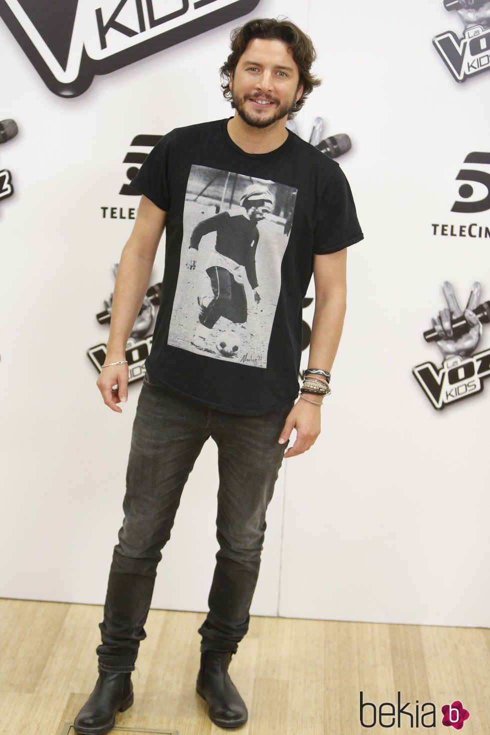 Manuel Carrasco en la presentación de la 'La Voz Kids 2'