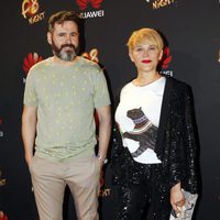 Antonia San Juan y Luis Miguel Seguí en una presentación de moda en Madrid