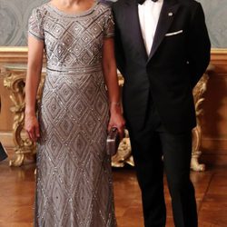 La Princesa Victoria de Suecia con el Príncipe Daniel en una cena de gala tras anunciar su segundo embarazo