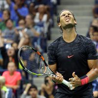 Rafa Nadal desesperado en el US Open 2015