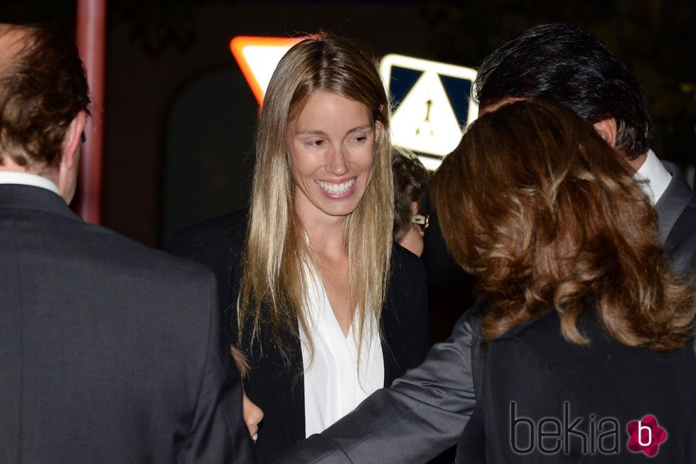 Maribel Nadal en el funeral de su abuelo Rafael Nadal